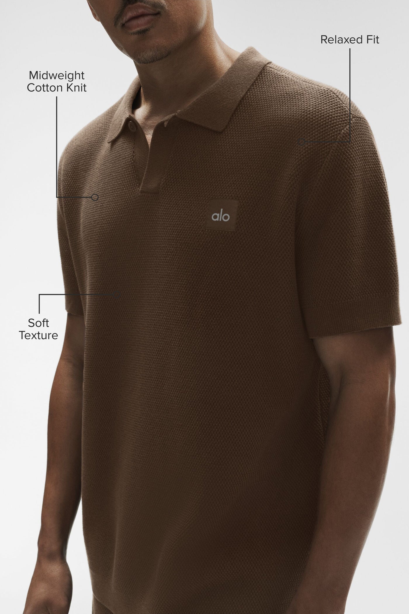 Polo En Maille Sports Club - Espresso