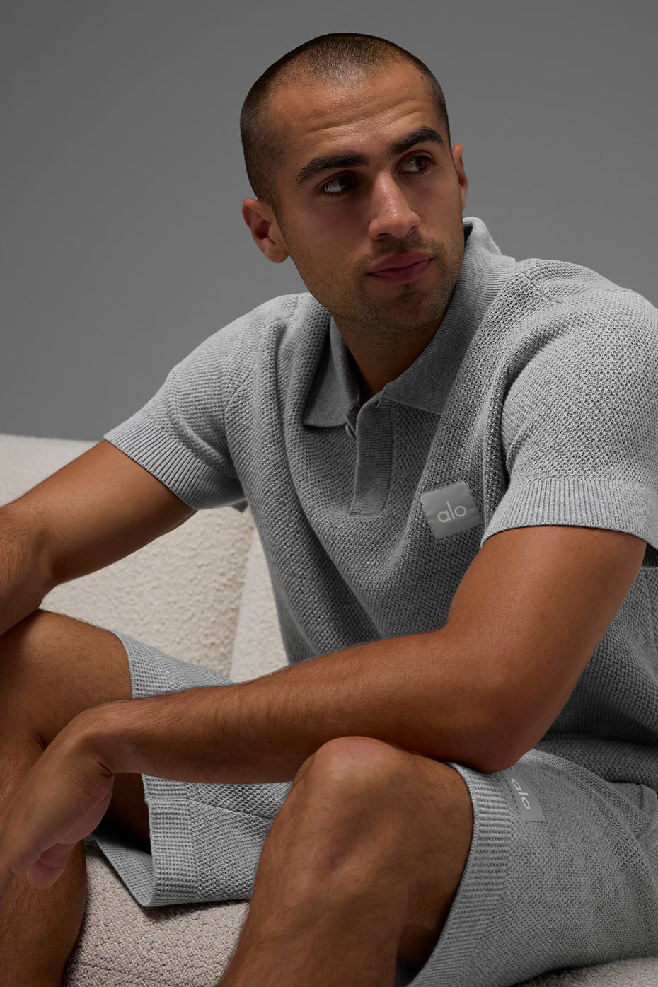 Polo En Maille Sports Club - Athletic Heather Grey