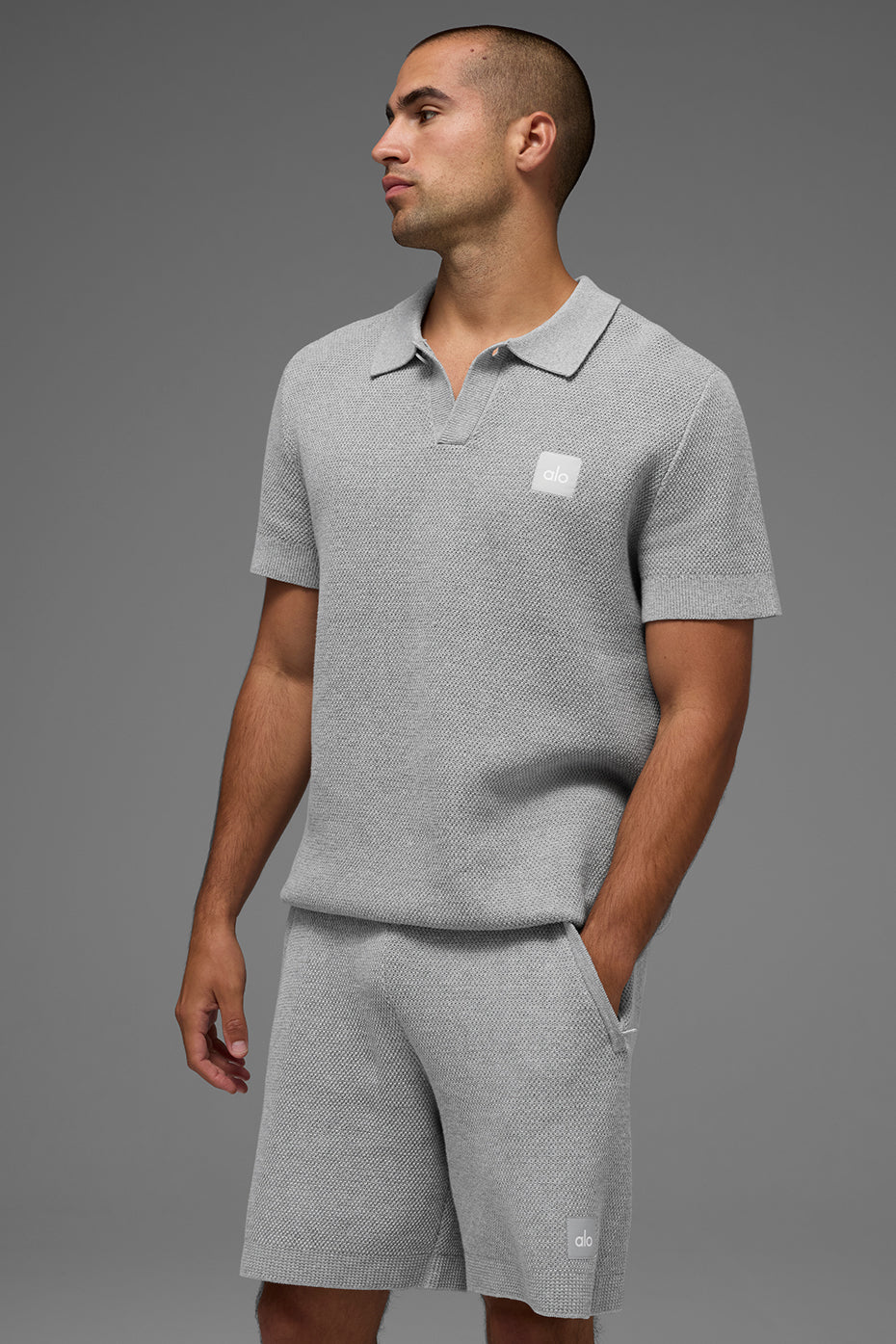Polo En Maille Sports Club - Athletic Heather Grey