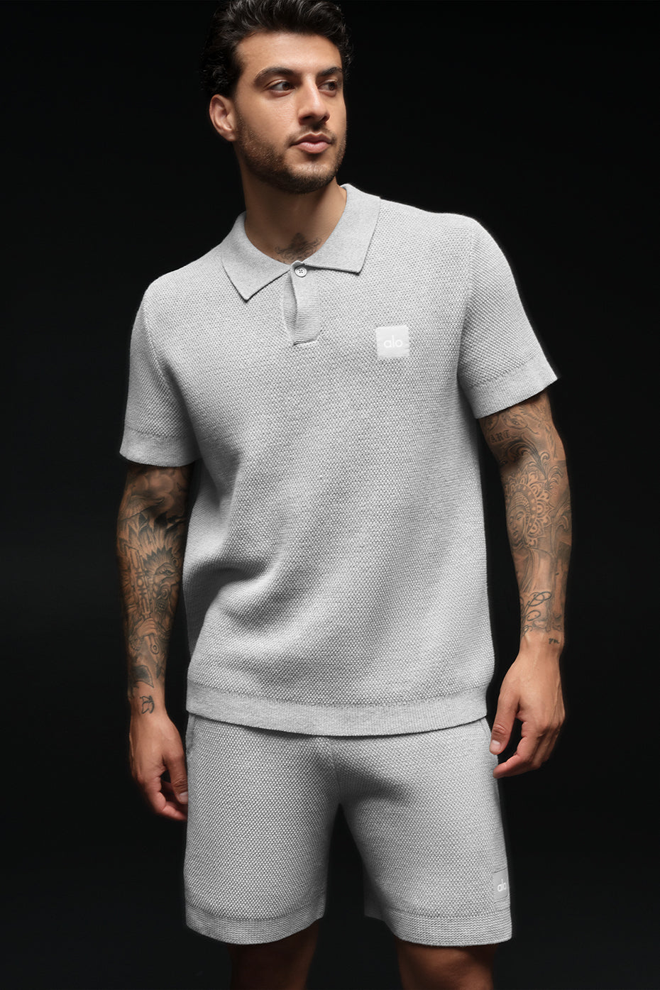 Polo En Maille Sports Club - Athletic Heather Grey