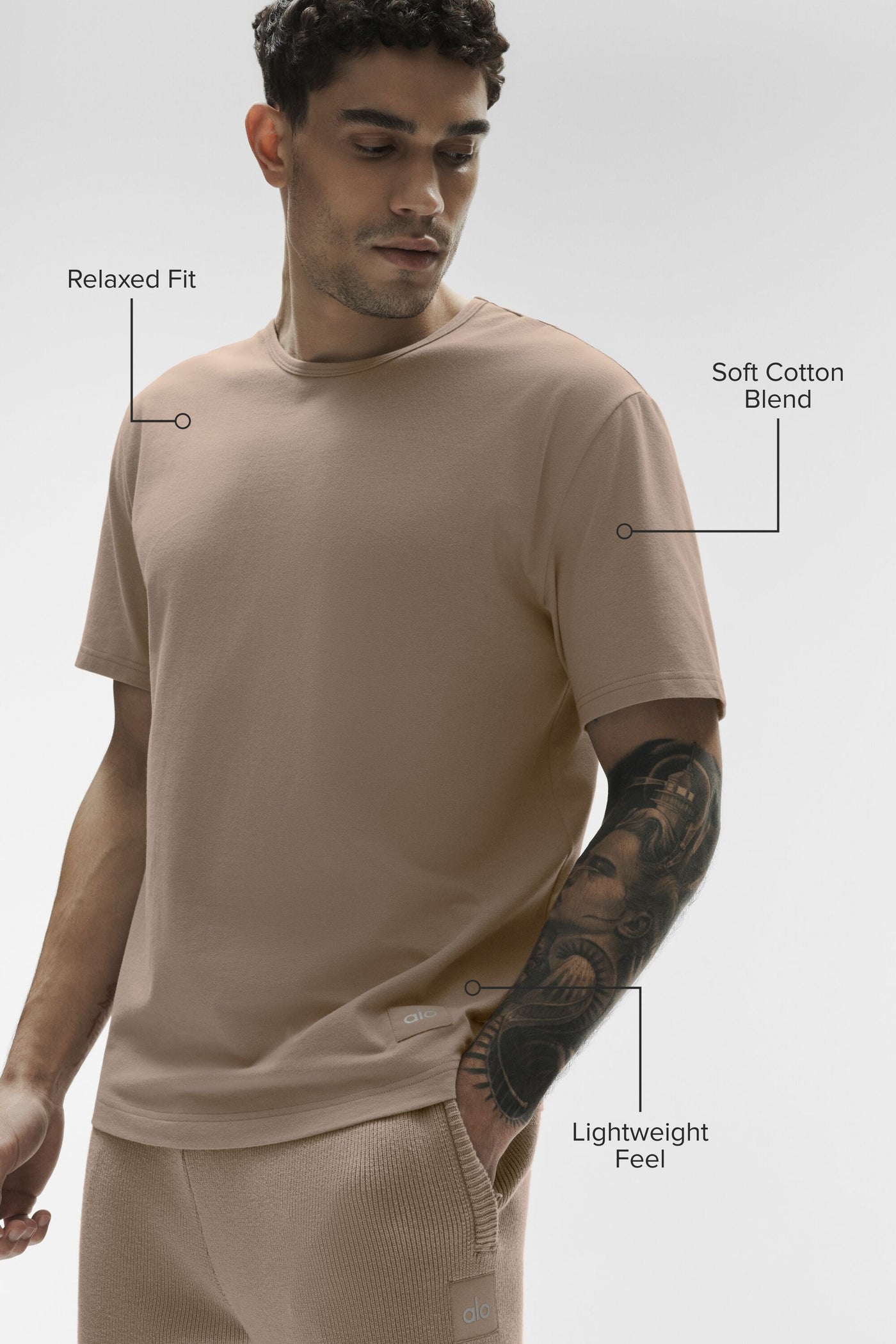T-shirt Street Essential - Gravel