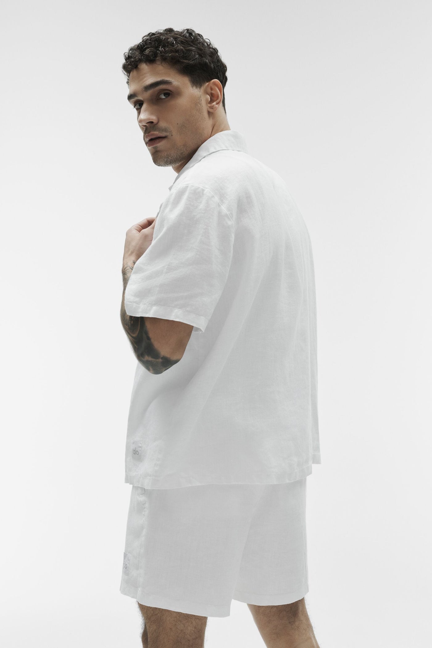 Chemise Manches Courtes Linen Days - Blanc