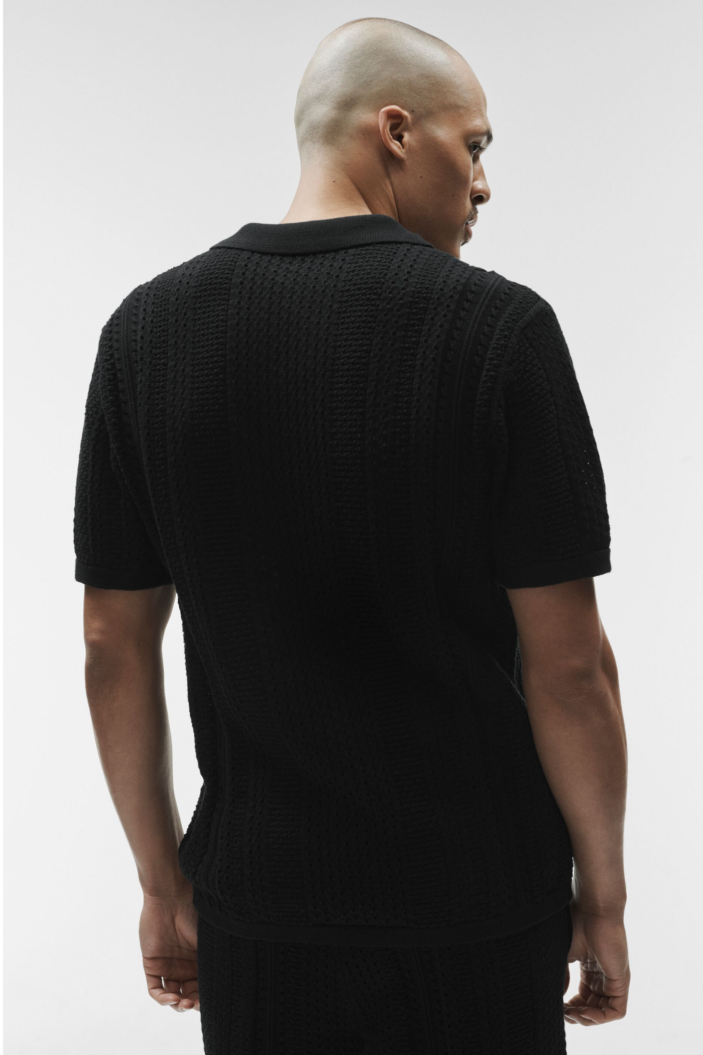 Polo Manches Courtes En Maille Coastline - Noir