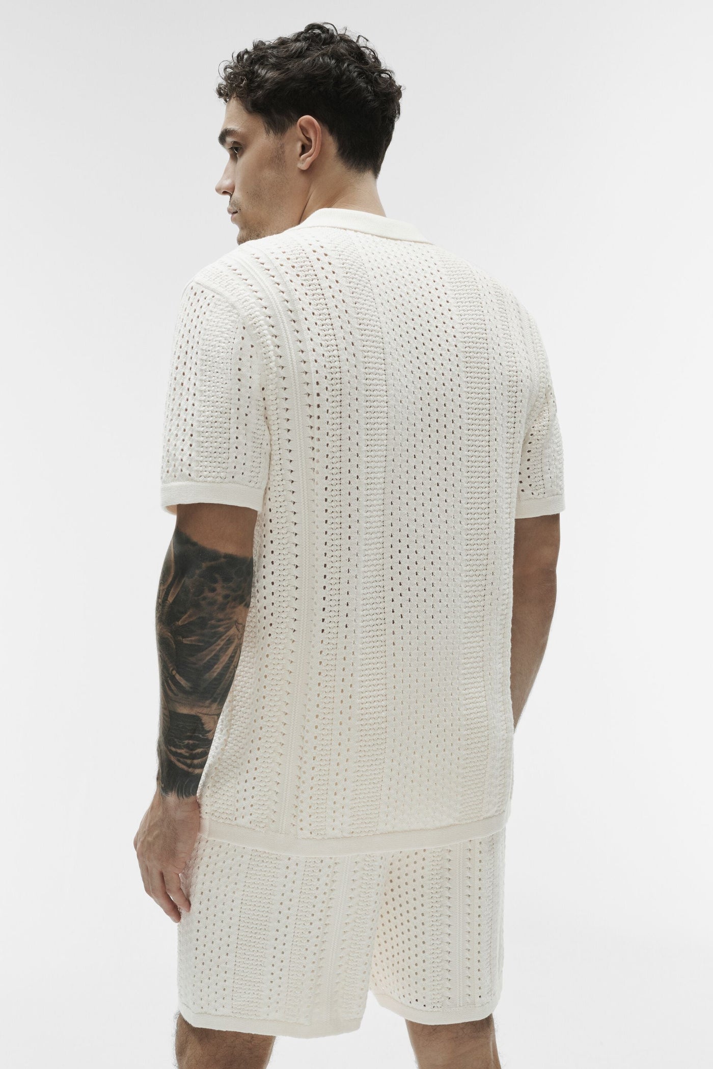 Polo Manches Courtes En Maille Coastline - Ivory