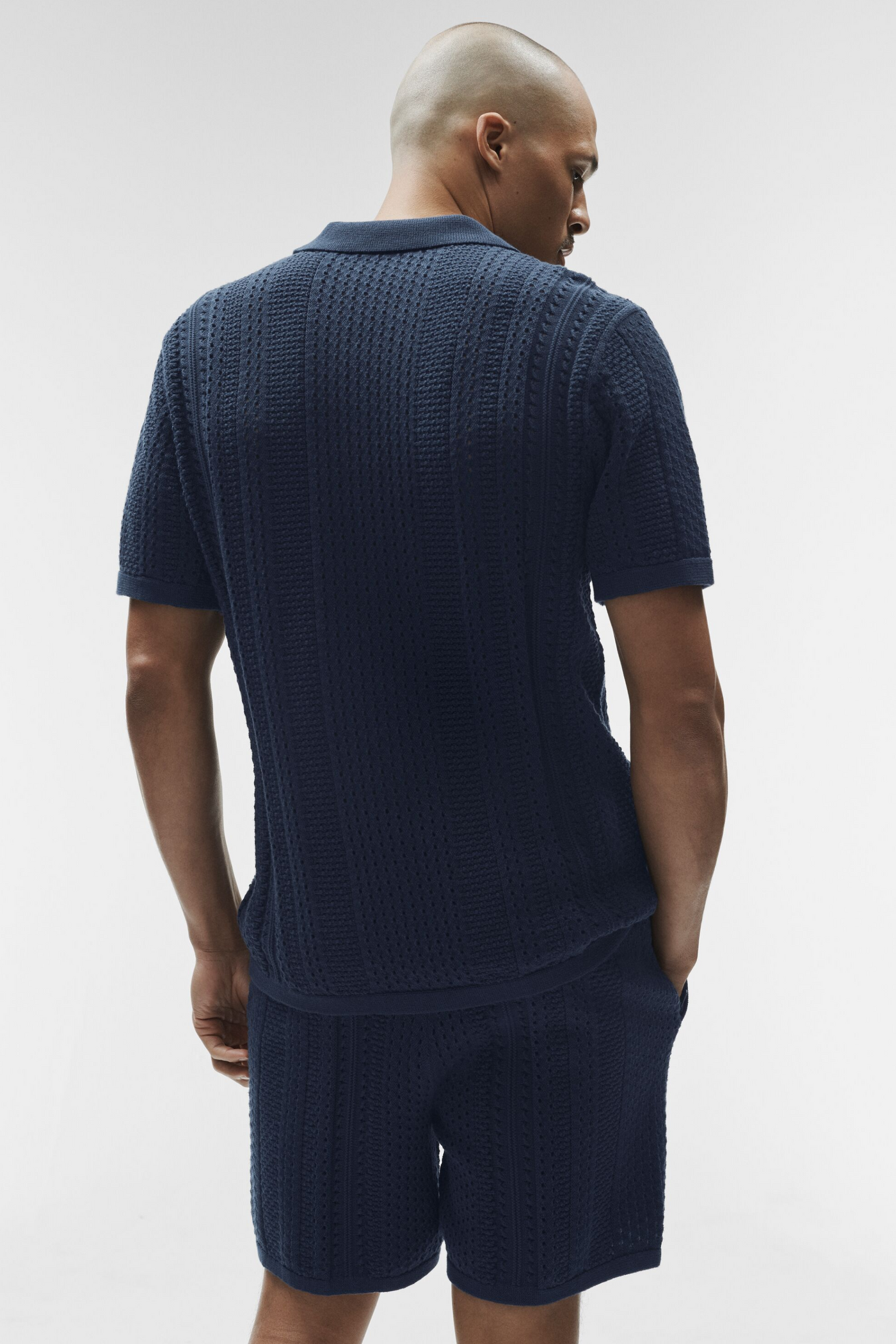 Polo Manches Courtes En Maille Coastline - Navy