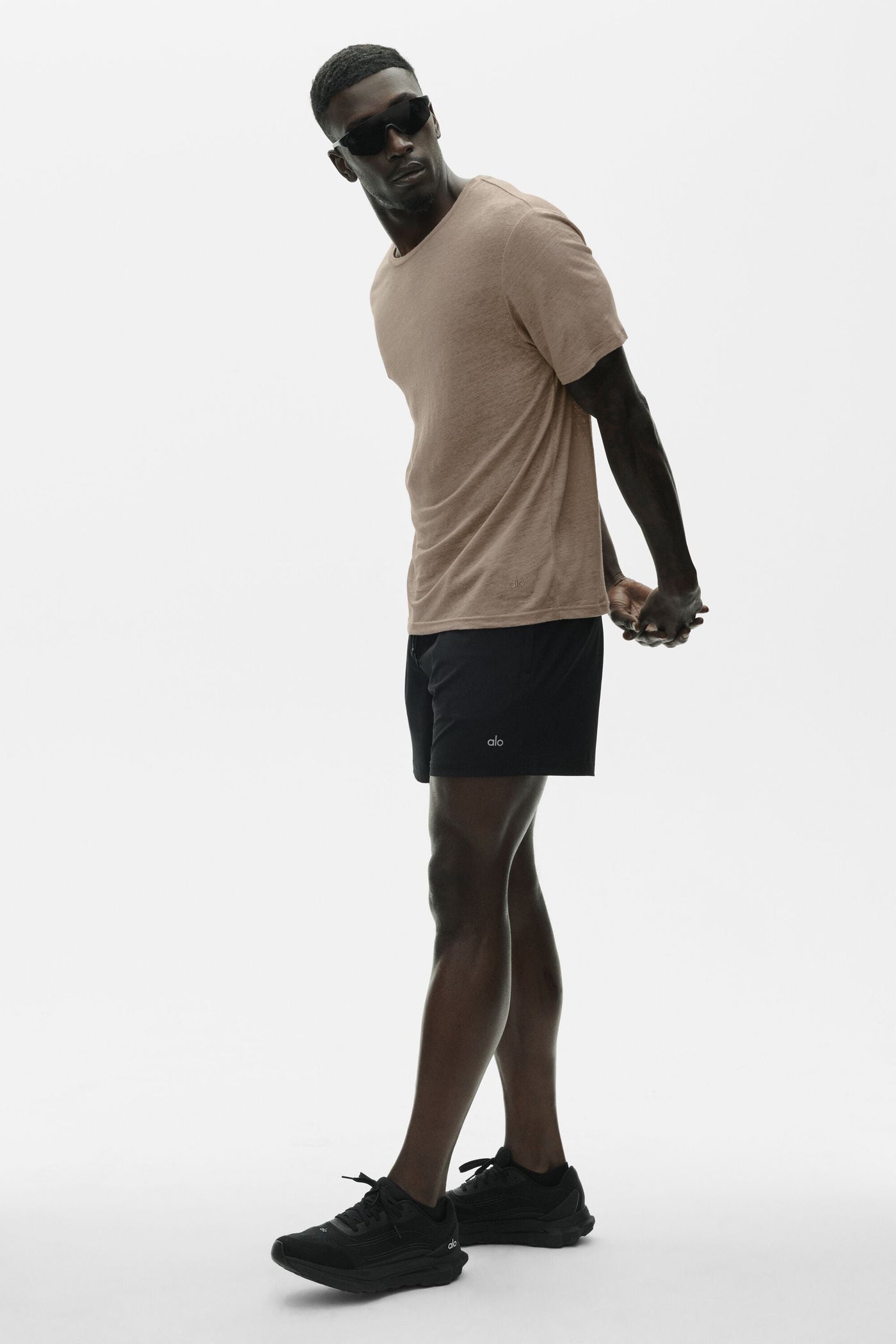 T-Shirt Manches Courtes En Jersey De Lin Coastal - Gravel
