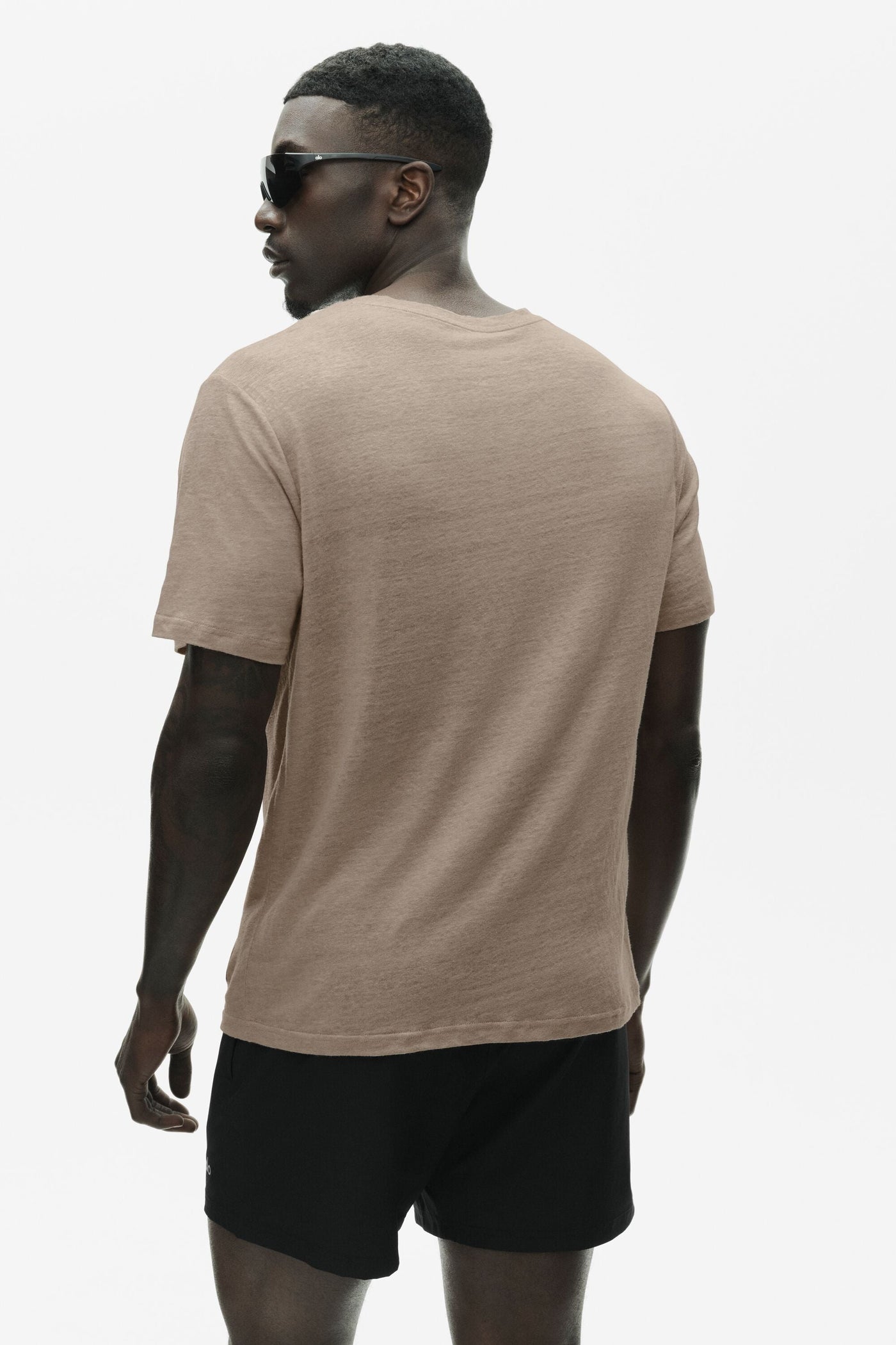 T-Shirt Manches Courtes En Jersey De Lin Coastal - Gravel