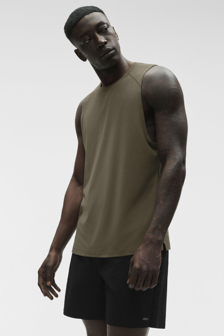 Débardeur ALO Vapor Muscle - Olive Tree