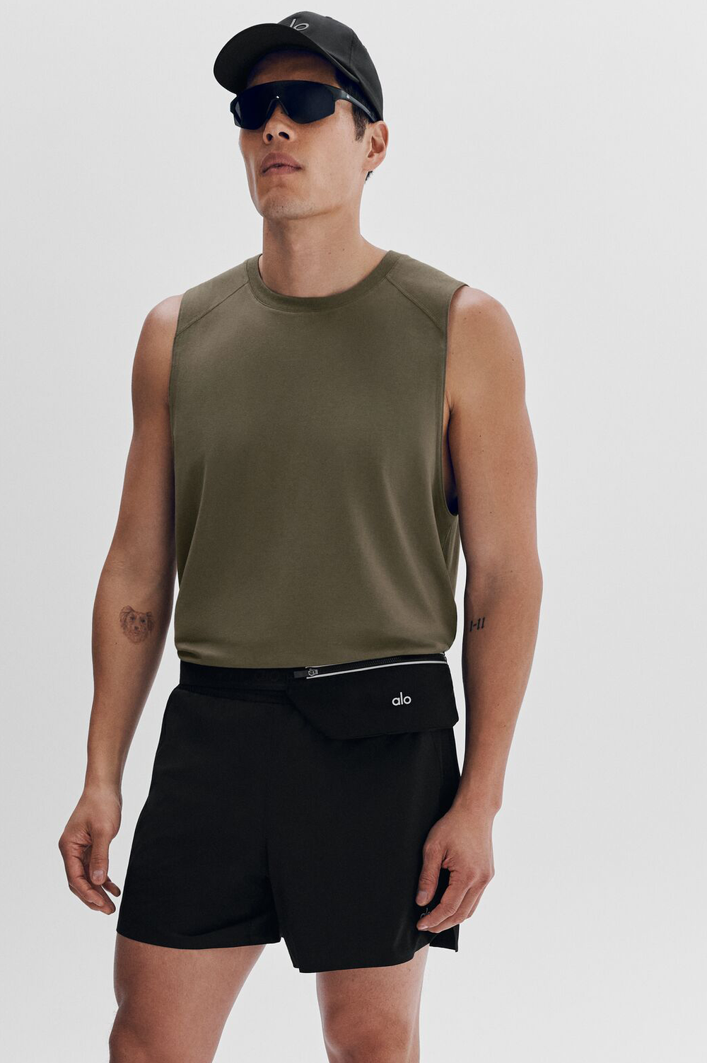 Débardeur ALO Vapor Muscle - Olive Tree