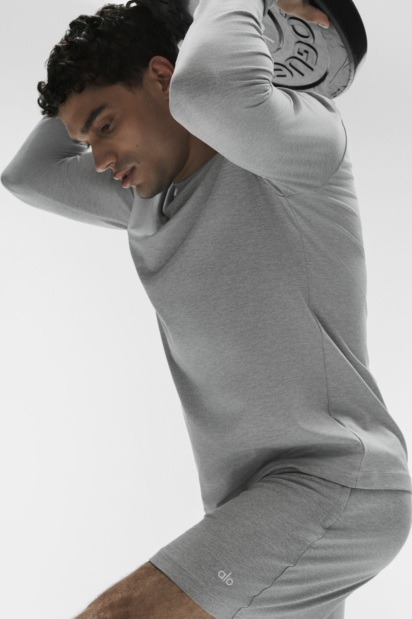 Haut Manches Longues À Col Ras-Du-Cou Conquer Reform - Athletic Heather Grey