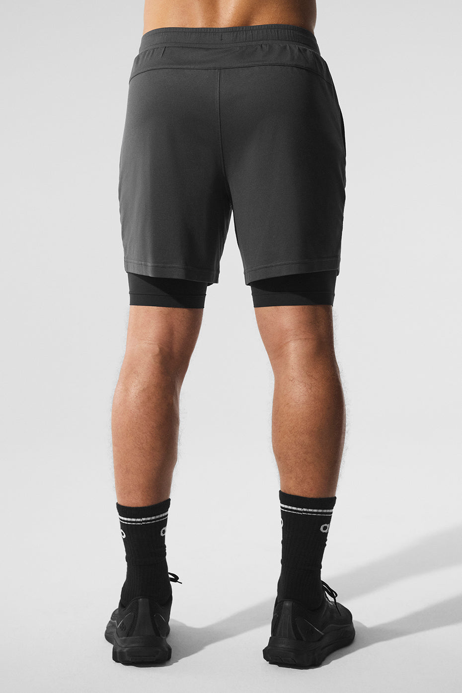 Short Technique 2-En-1 Conquer React - Anthracite/Noir
