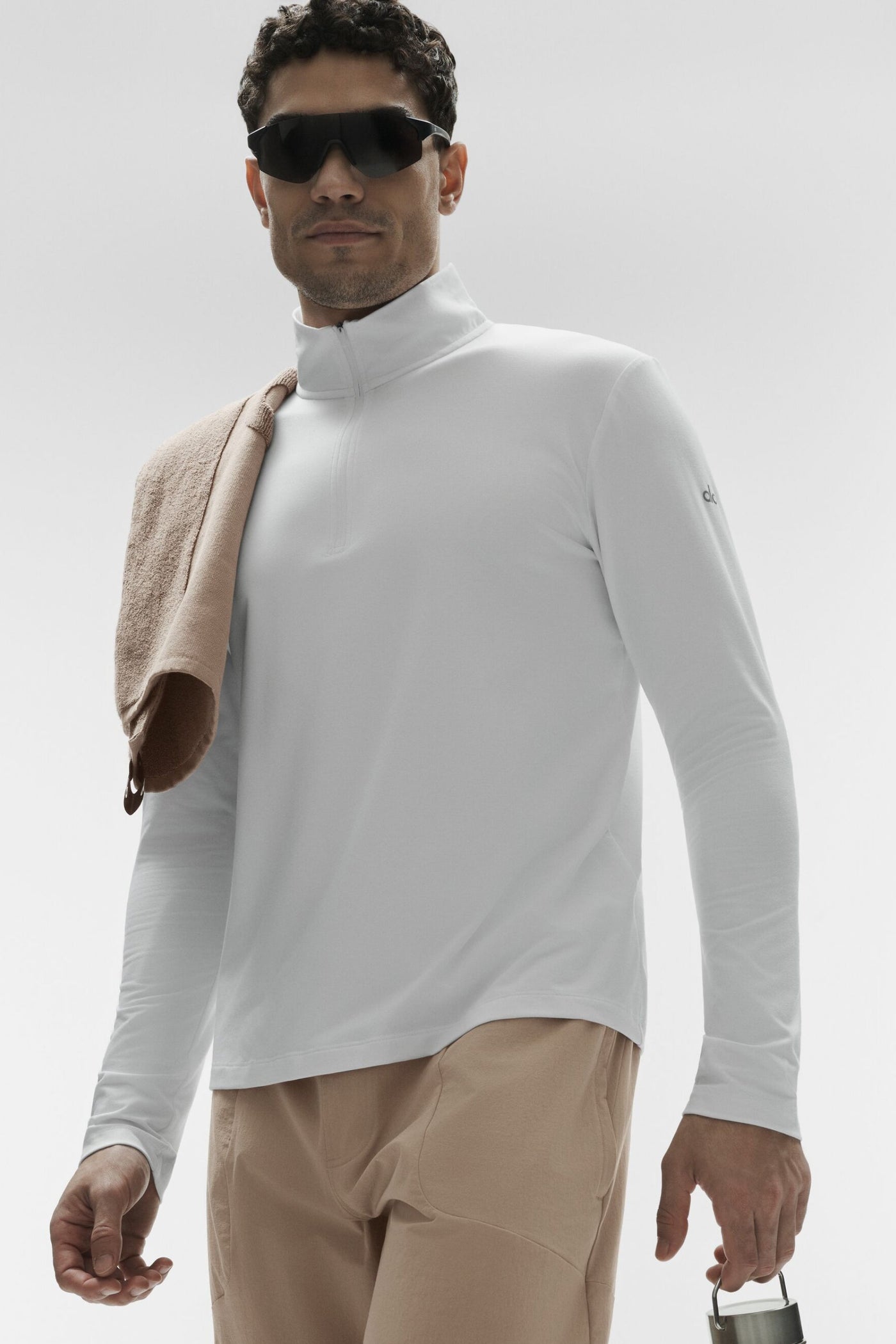 Conquer Manches longues 1/4 Zip Reform - Blanc