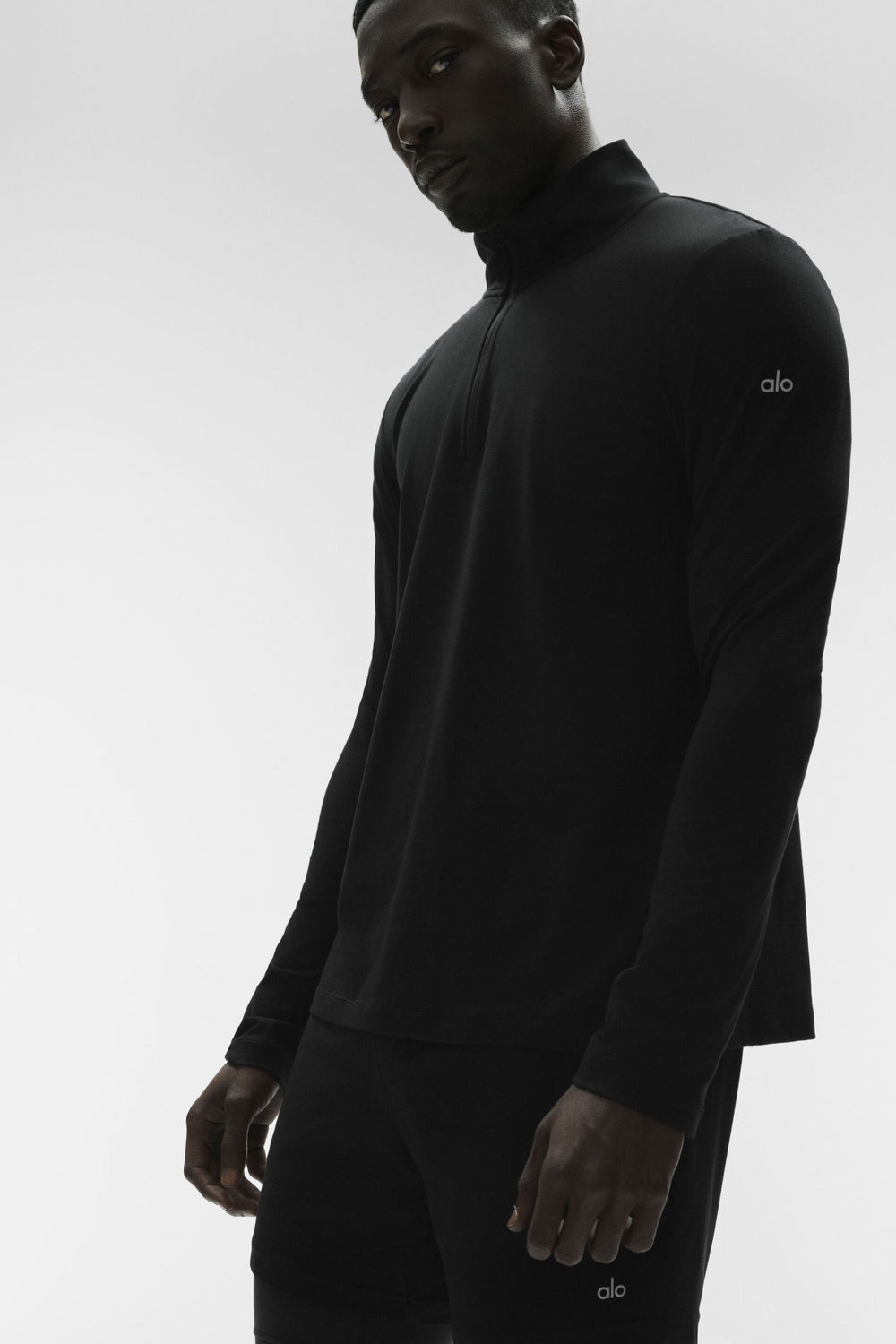 Conquer Manches longues 1/4 Zip Reform - Noir