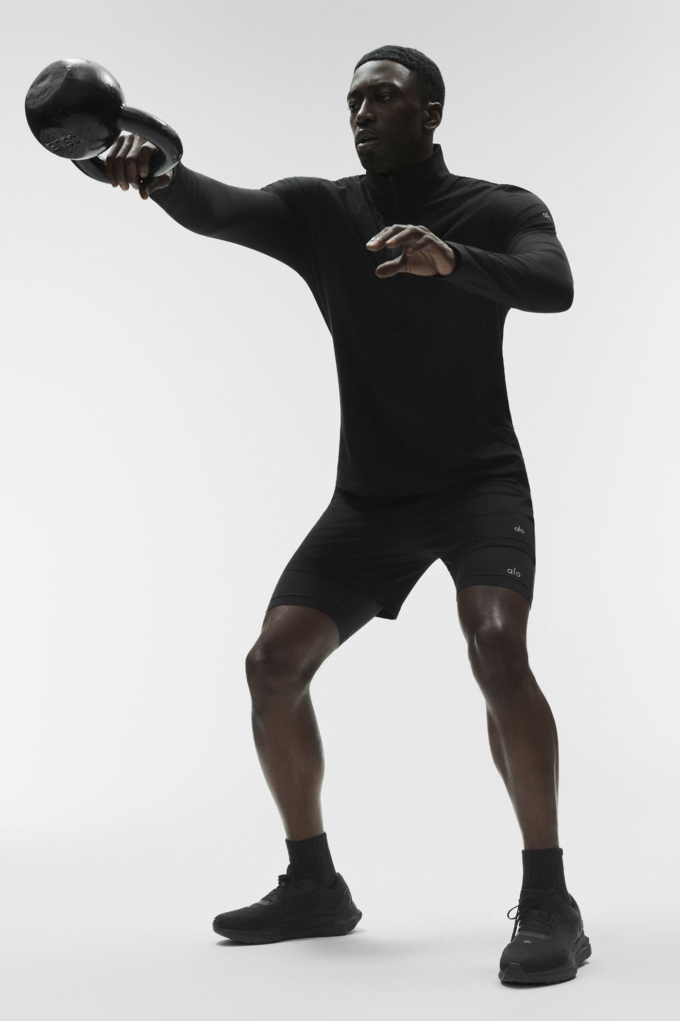 Conquer Manches longues 1/4 Zip Reform - Noir