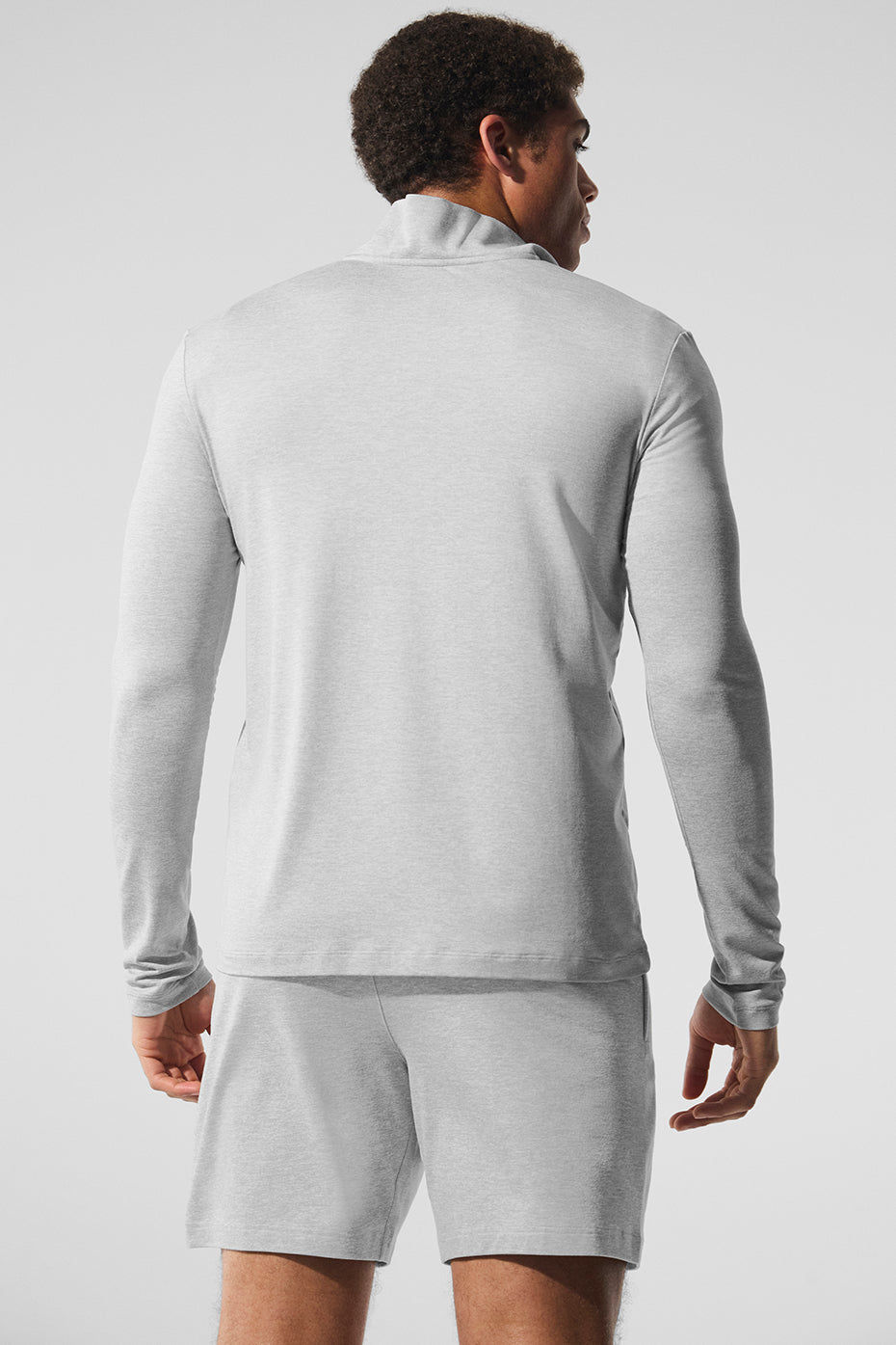 Conquer Manches longues 1/4 Zip Reform - Athletic Heather Grey