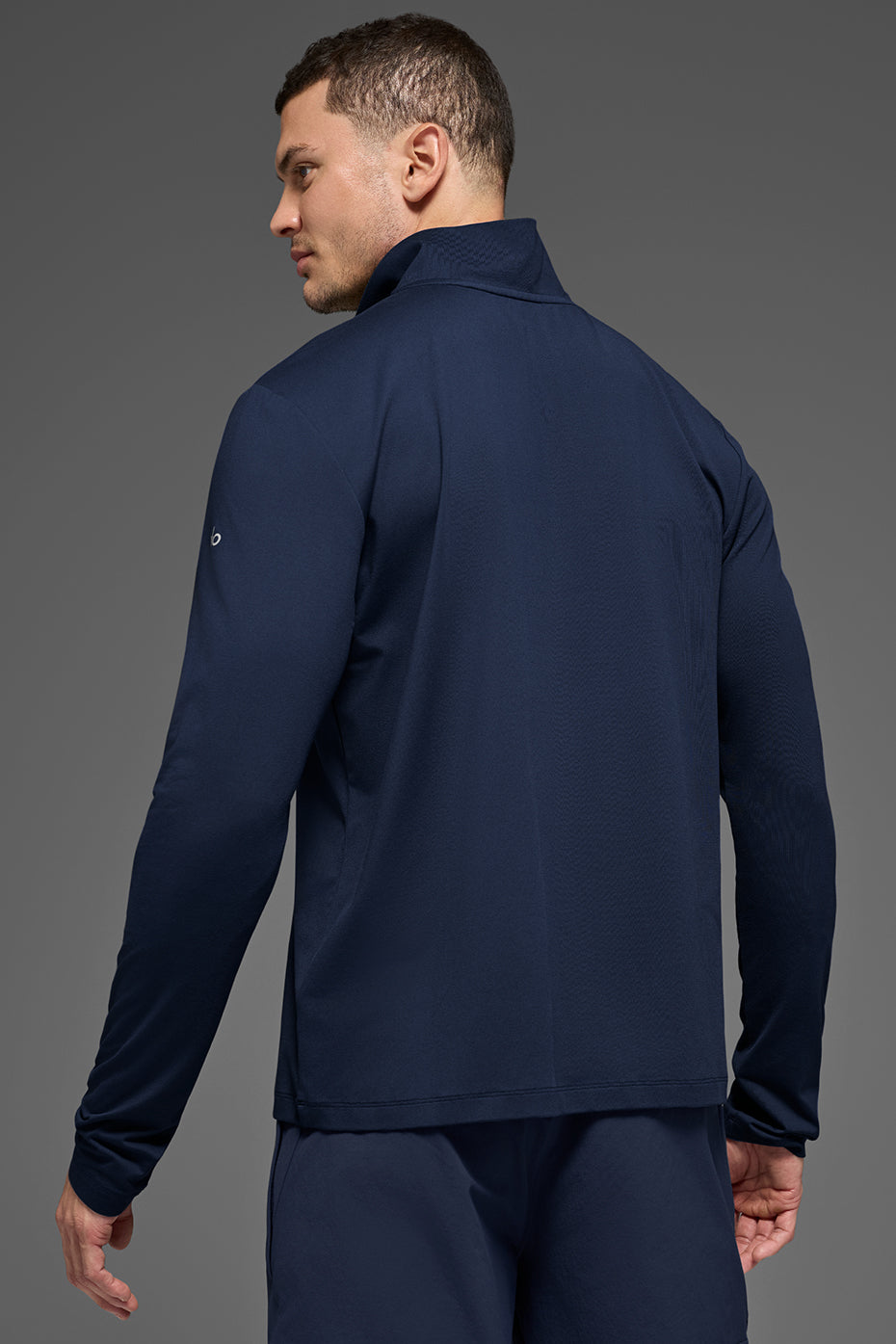 PULL MANCHES LONGUES À FERMETURE ÉCLAIR 1/4 CONQUER REFORM - Bleu marine