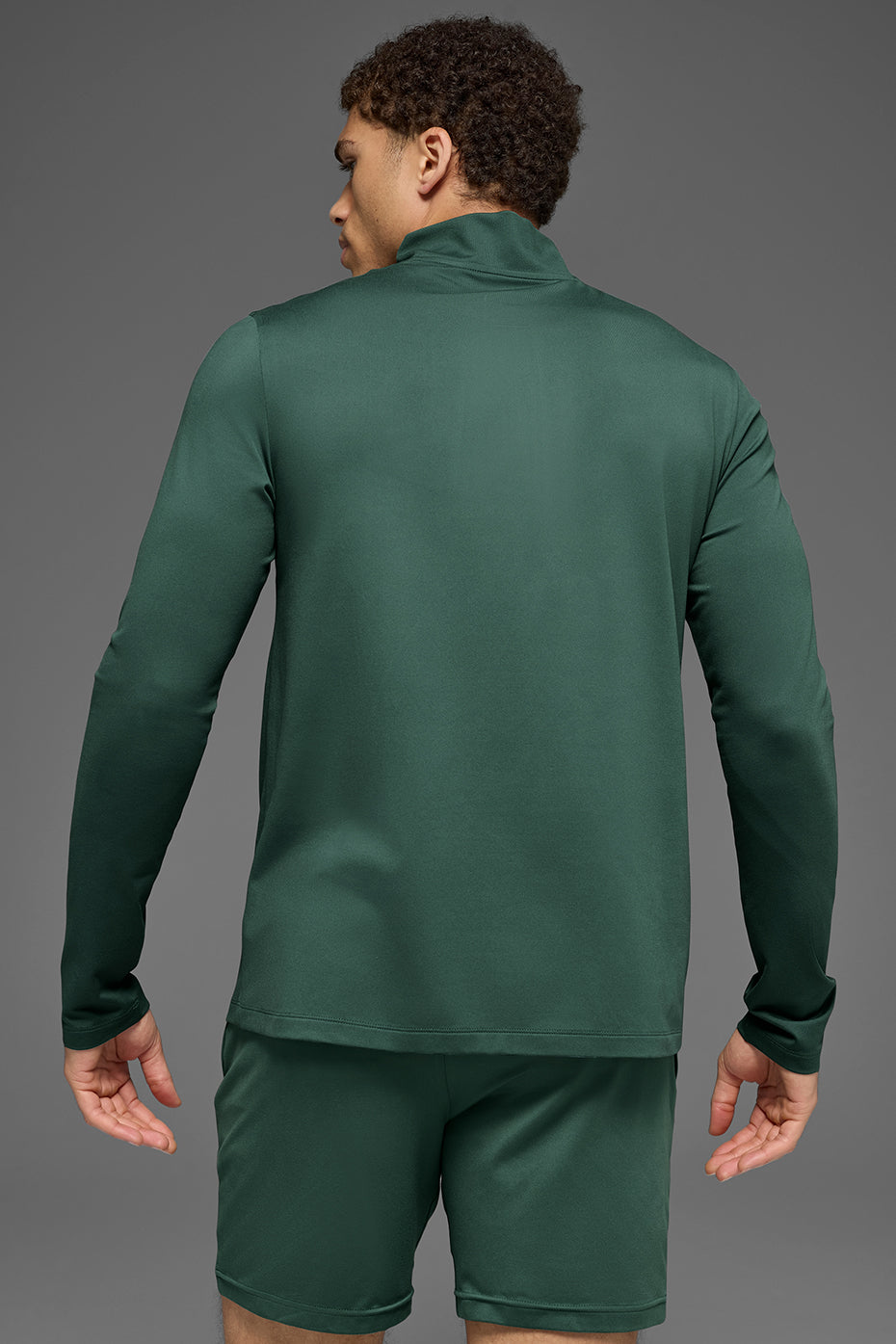 Conquer Manches longues 1/4 Zip Reform - Clover Green