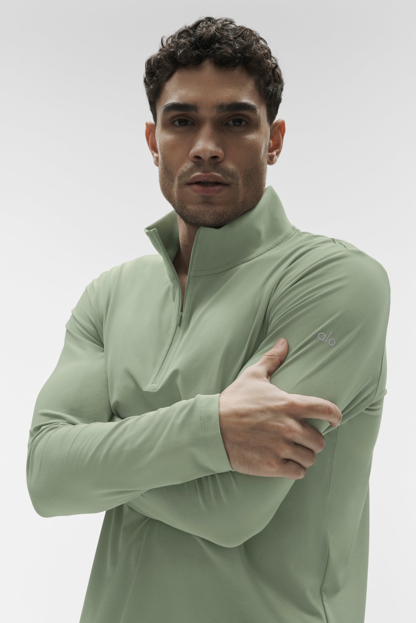 Conquer Manches longues 1/4 Zip Reform - Dune Grass