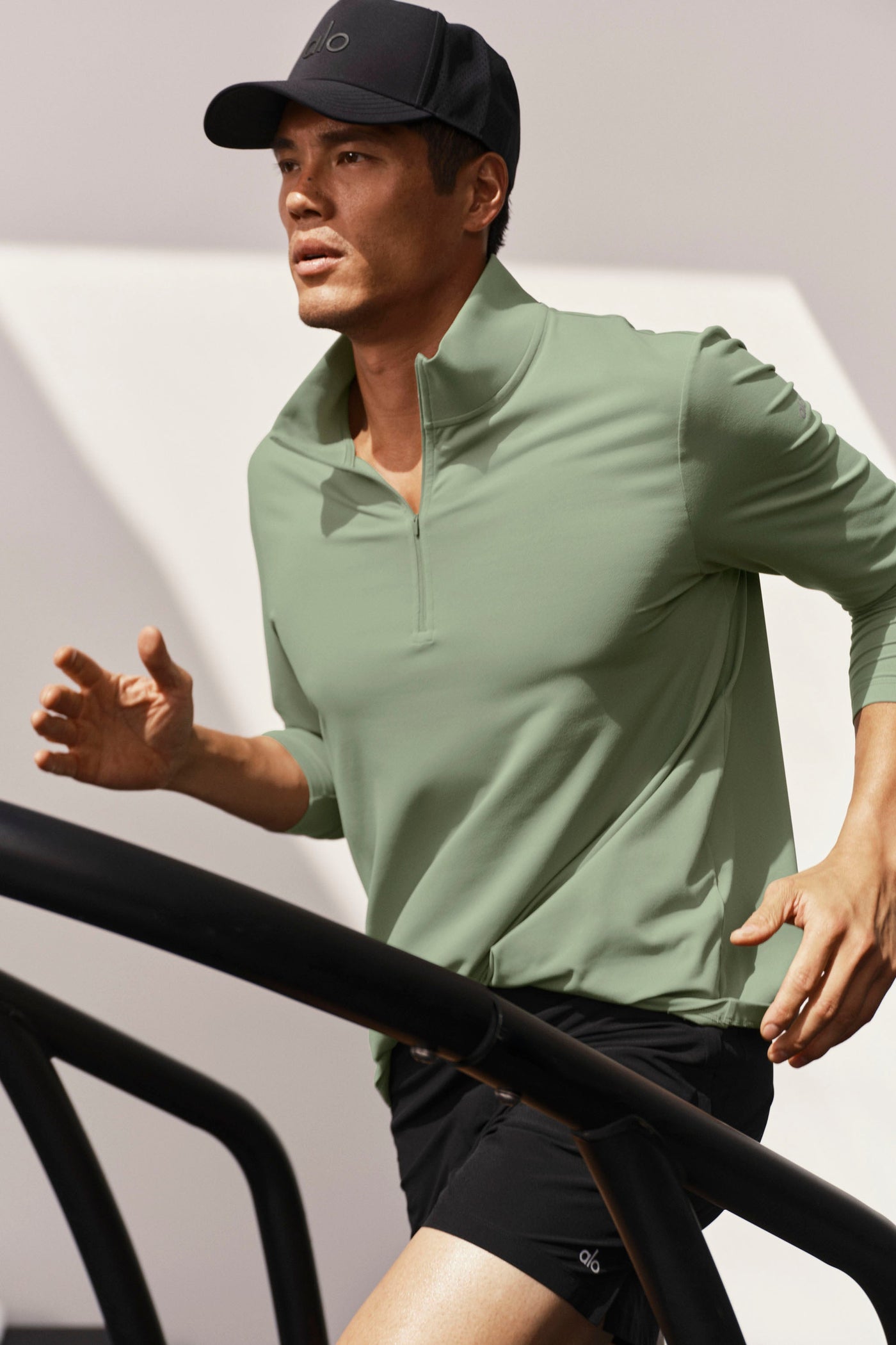 Conquer Manches longues 1/4 Zip Reform - Dune Grass
