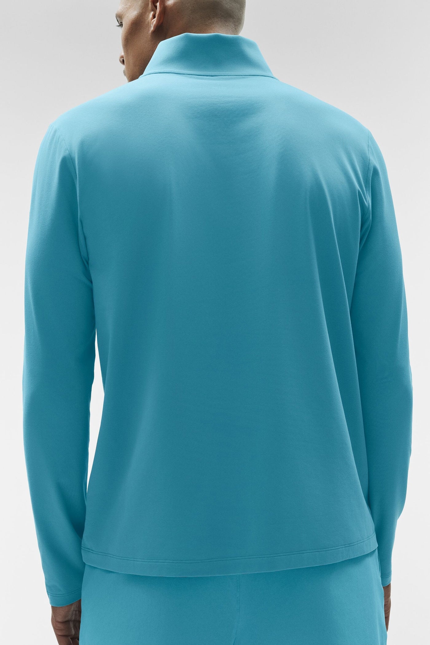 Conquer Manches longues 1/4 Zip Reform - Blue Breeze