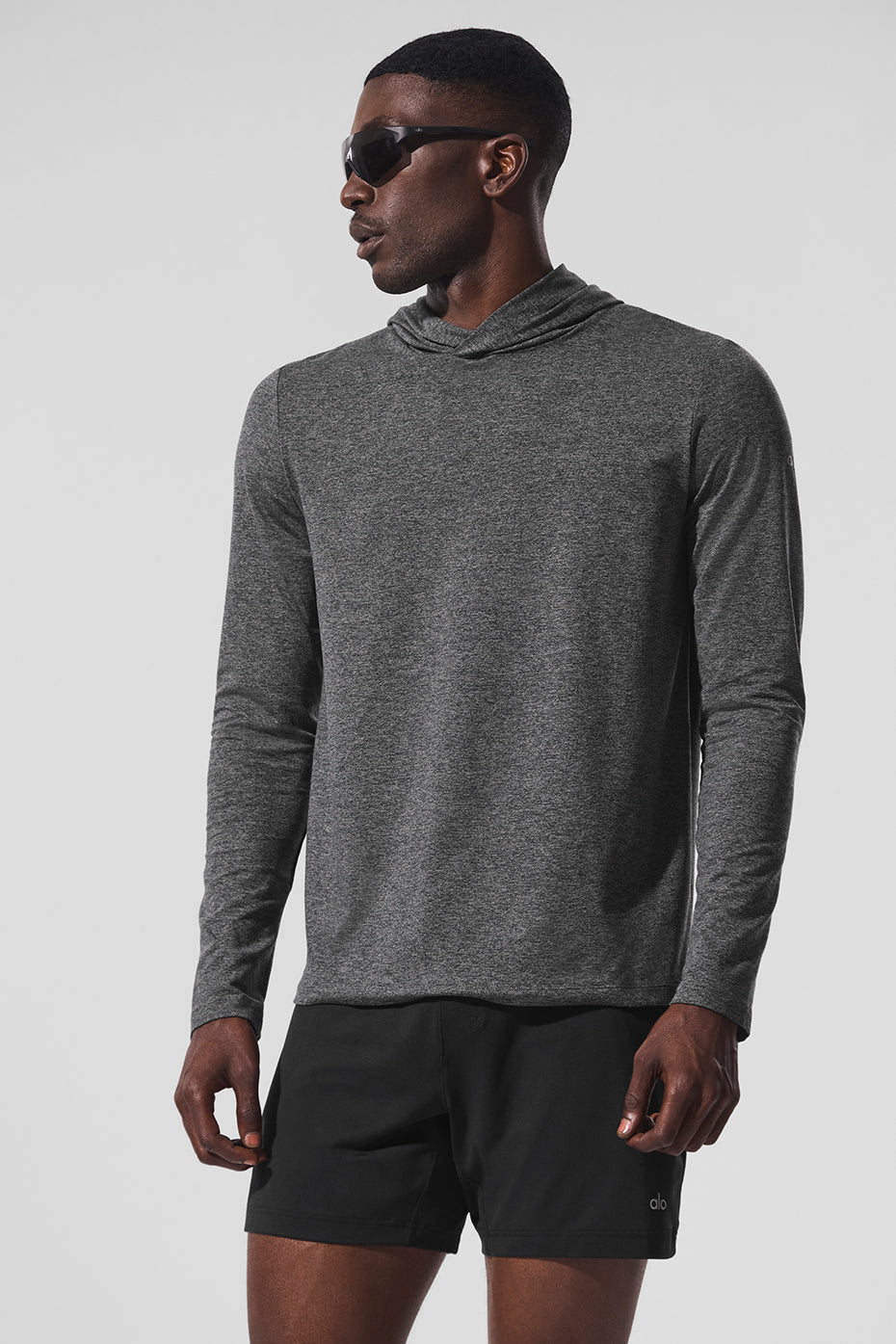 Haut Manches Longues À Capuche Conquer Reform - Dark Heather Grey