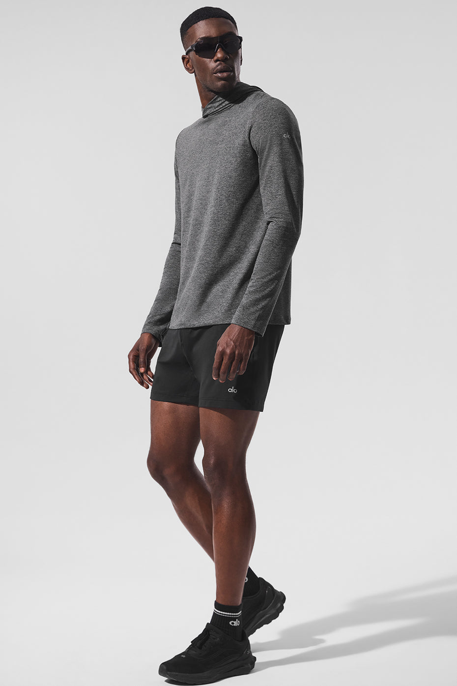 Haut Manches Longues À Capuche Conquer Reform - Dark Heather Grey