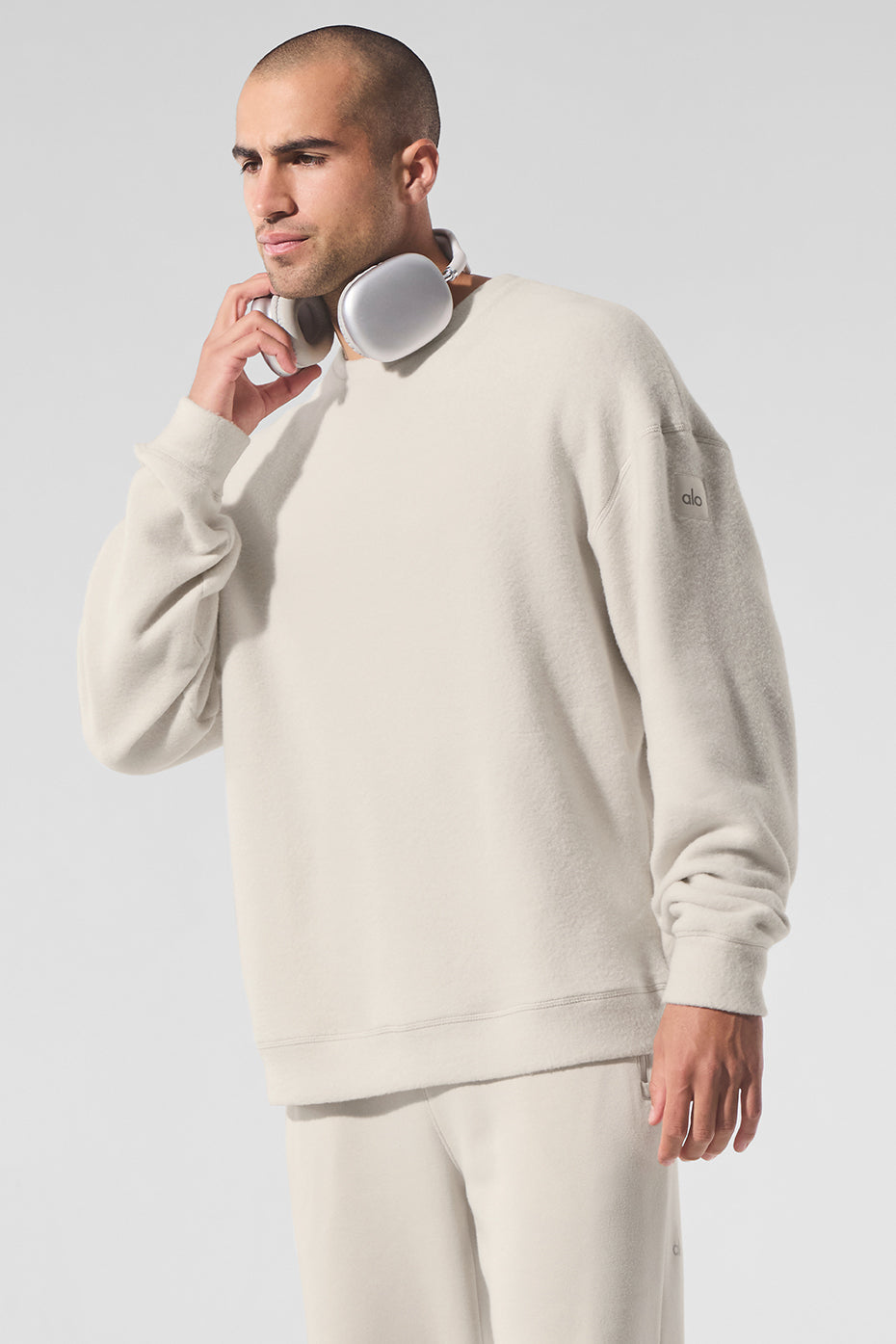 Sweat-Shirt Col Ras-Du-Cou Triumph Restore - Bone