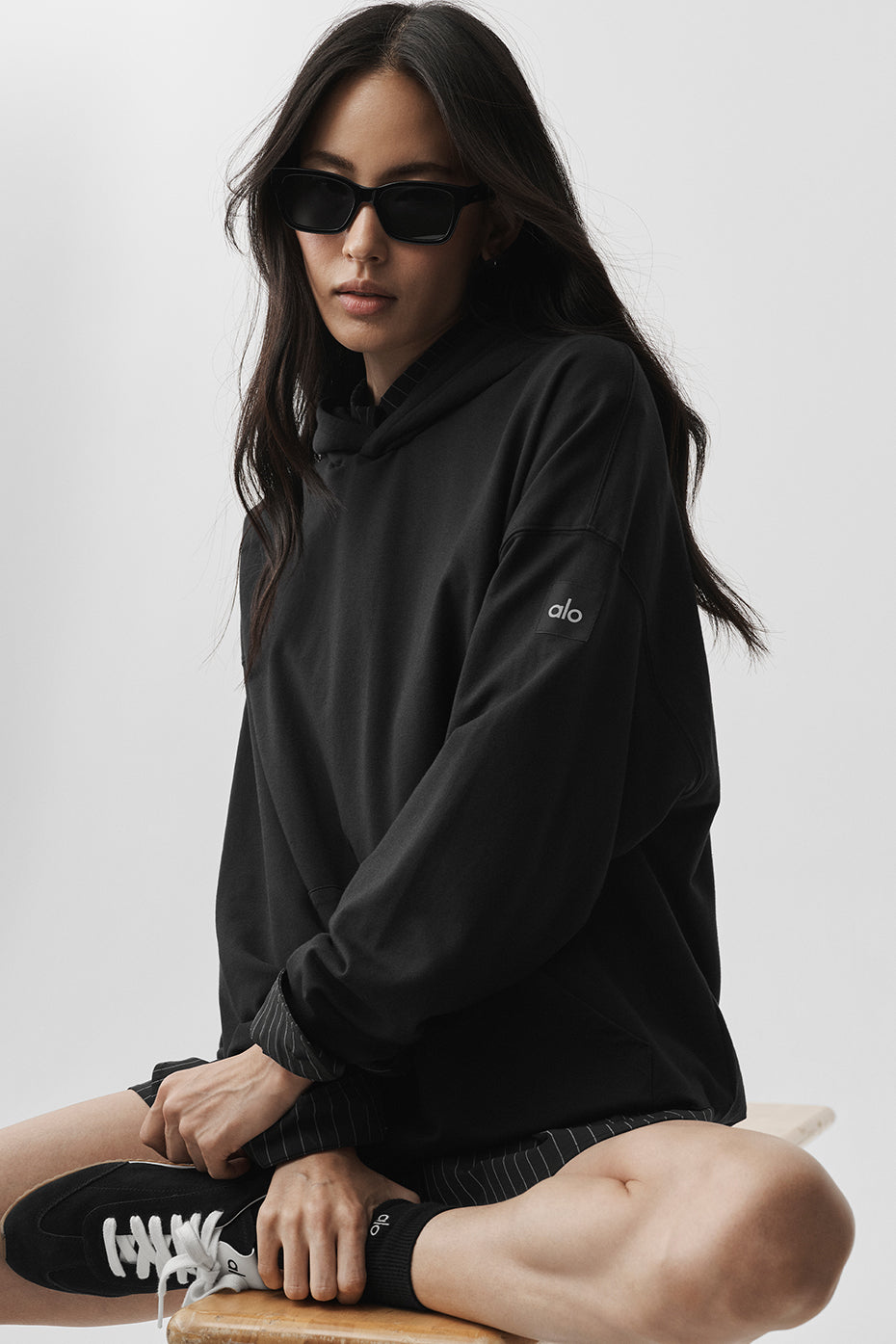 Sweat À Capuche Double Take - Noir