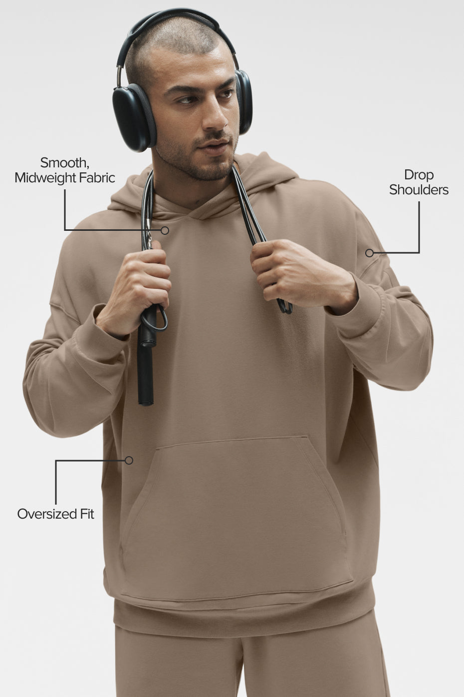 Sweat À Capuche Double Take - Gravel