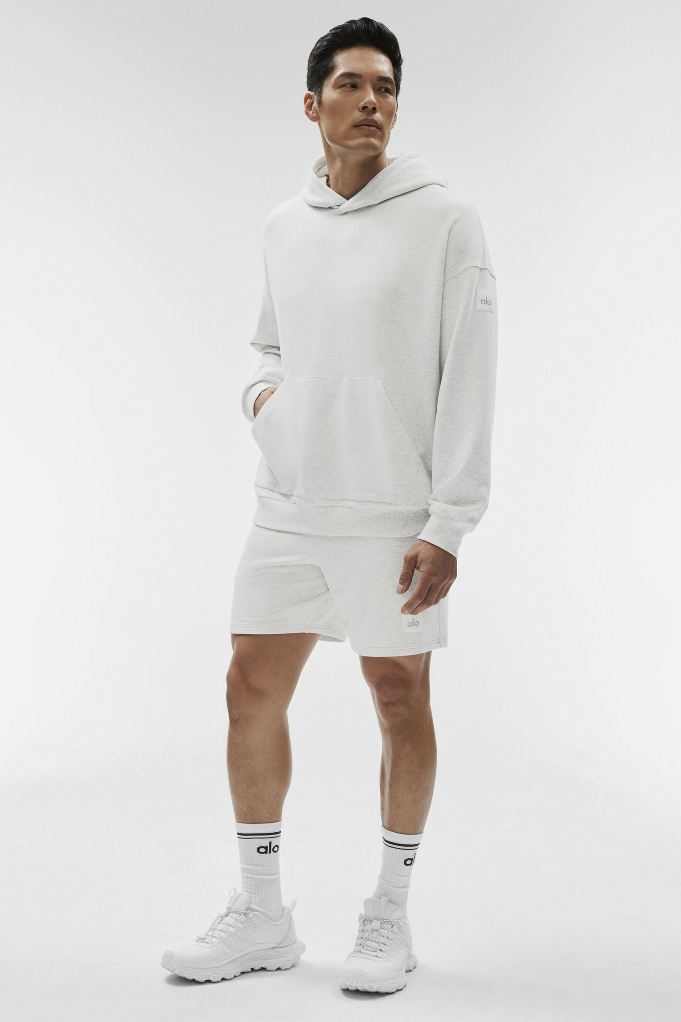 Sweat À Capuche Double Take - White Heather