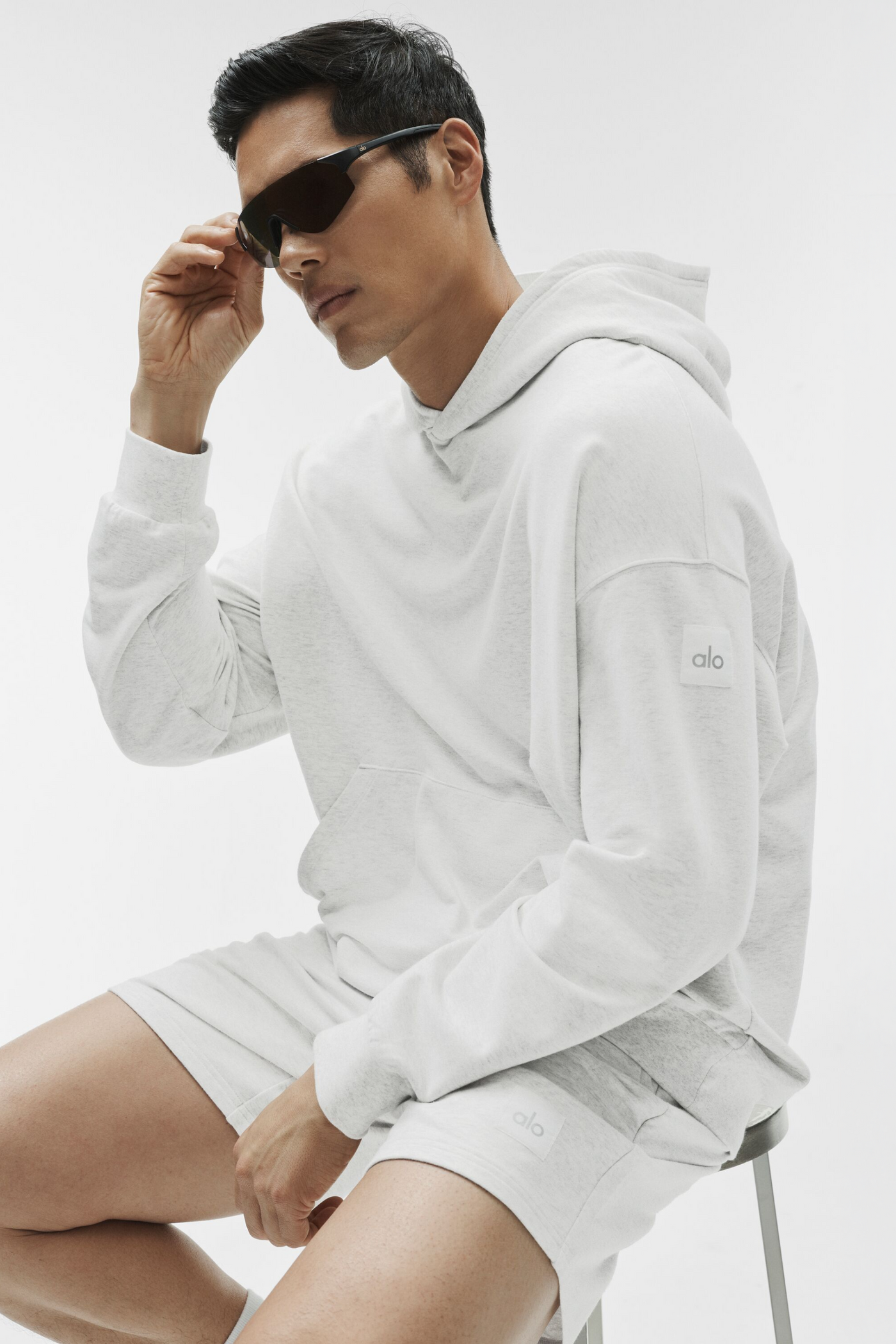 Sweat À Capuche Double Take - White Heather