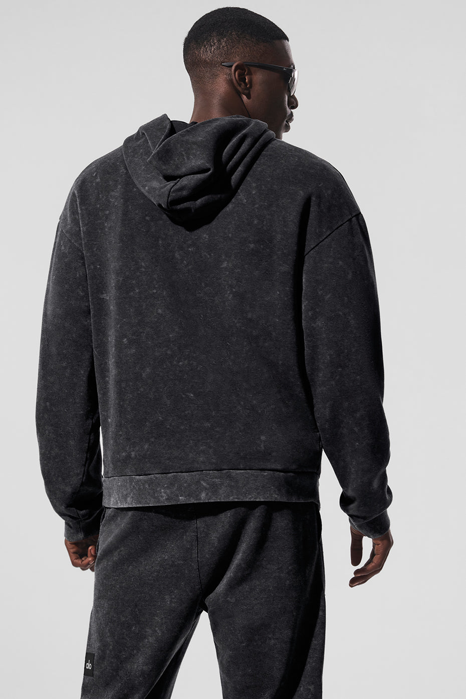Sweat À Capuche Effet Délavé Chill Vintage - Black Wash
