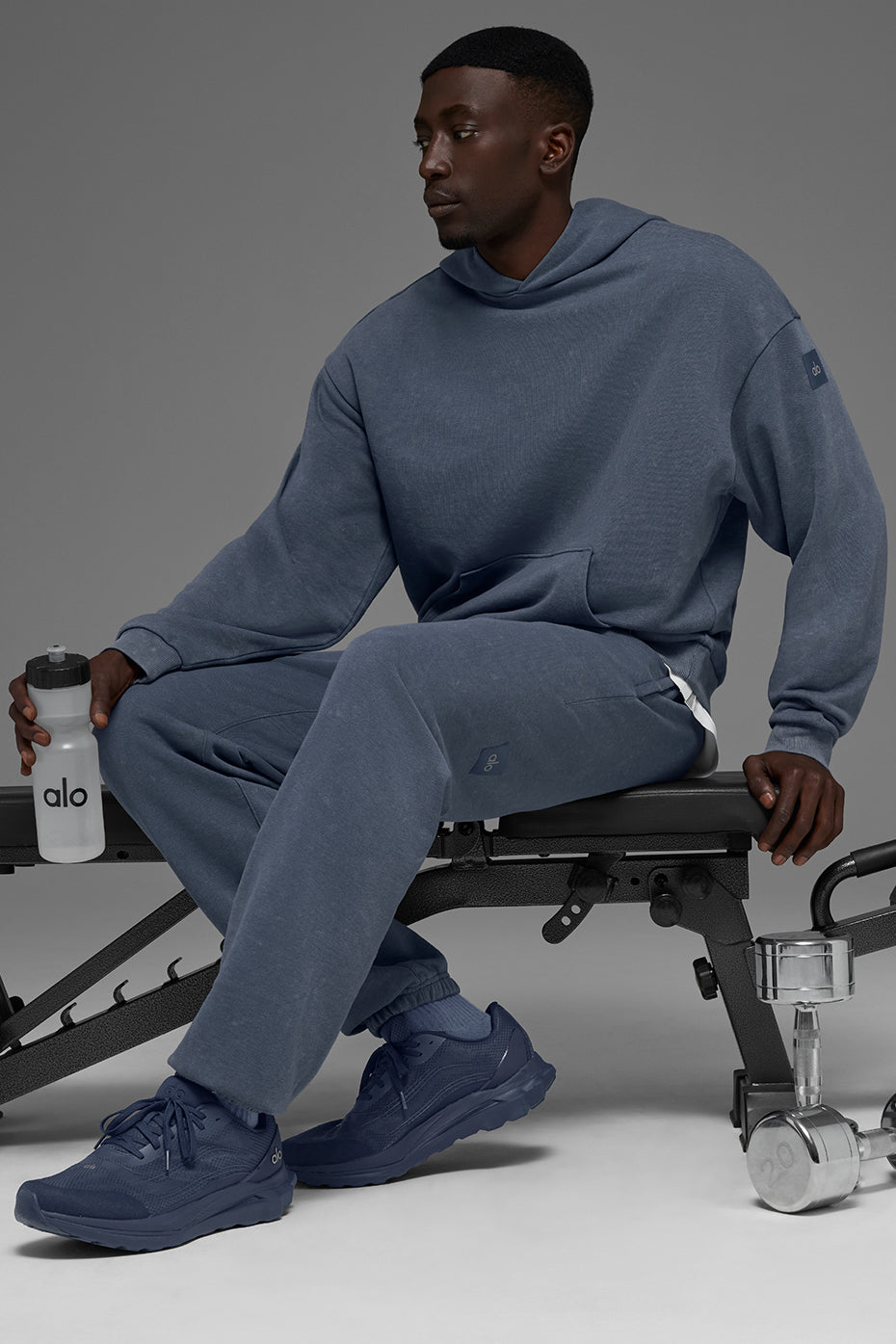 Sweat À Capuche Effet Délavé Chill Vintage - Bluestone Wash
