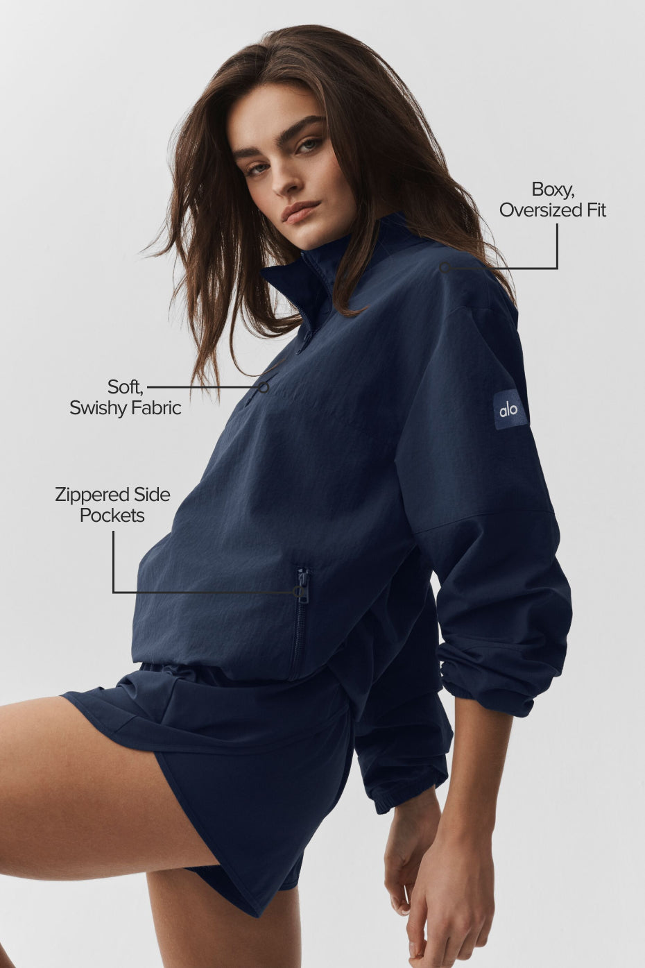 Pull Léger Takeaway Track - Navy