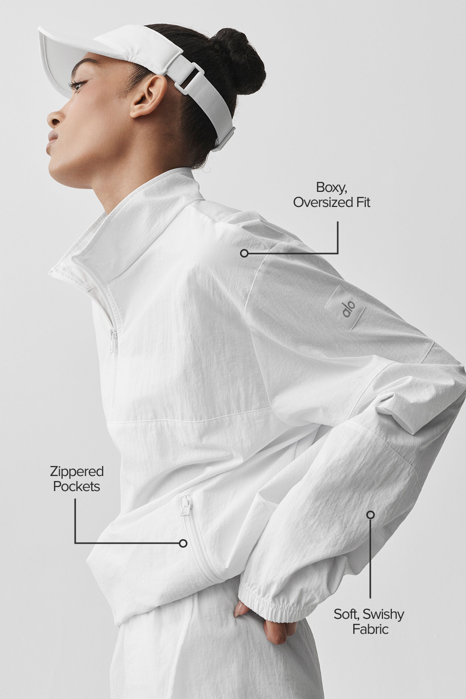Pull Léger Takeaway Track - Blanc