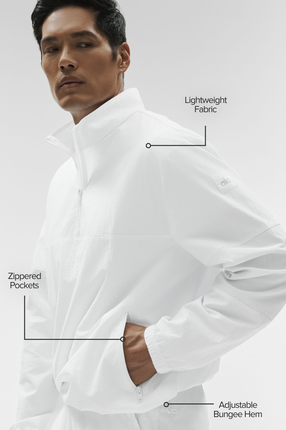 Pull Léger Takeaway Track - Blanc