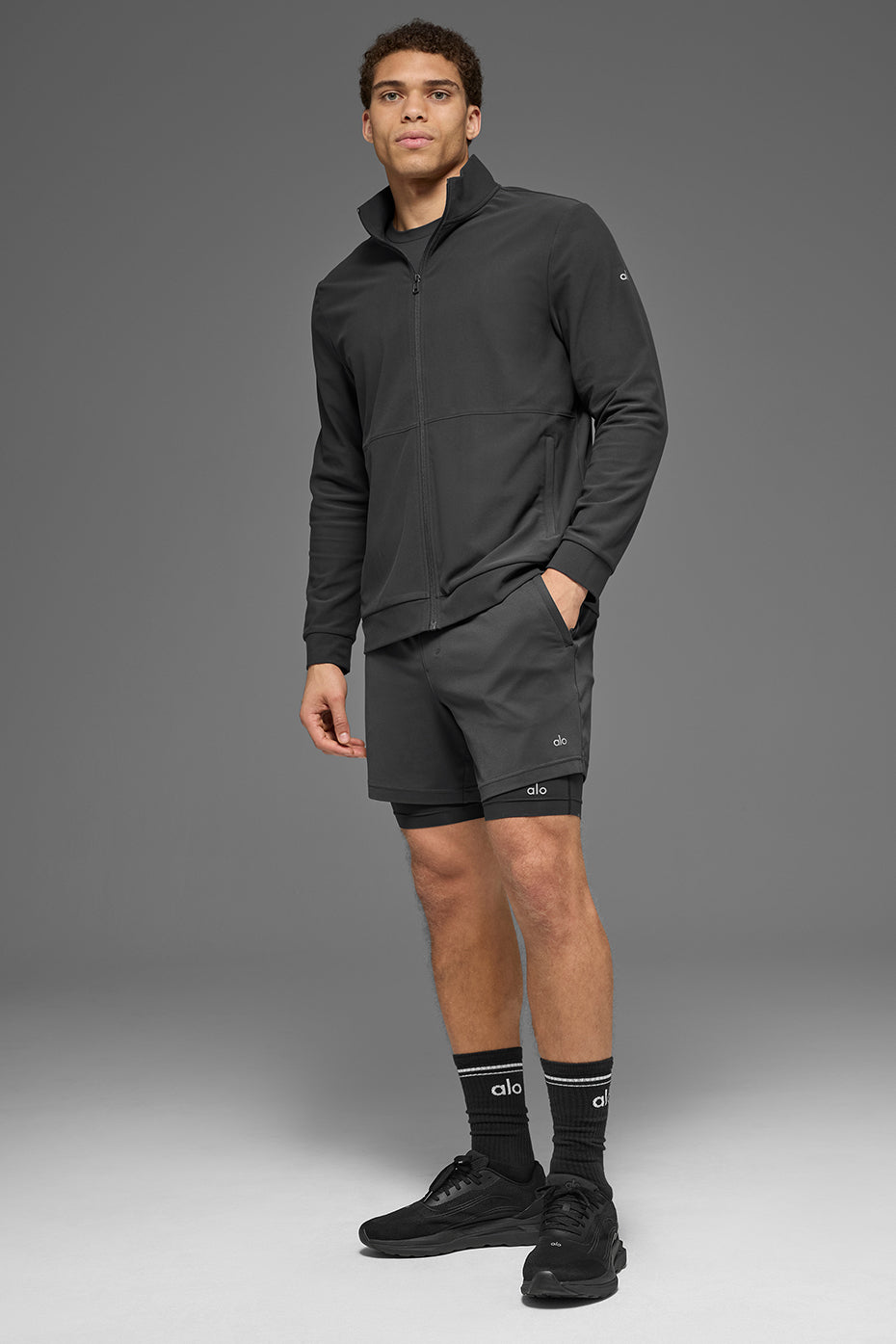 Haut Zippé À Col Montant Conquer Max - Anthracite