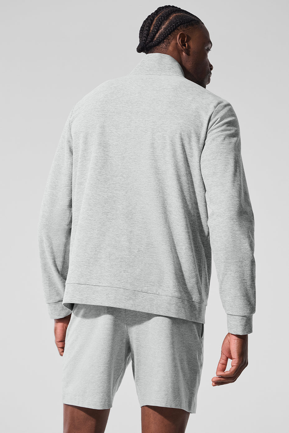 Haut zippé À Col Montant Conquer Max - Athletic Heather Grey