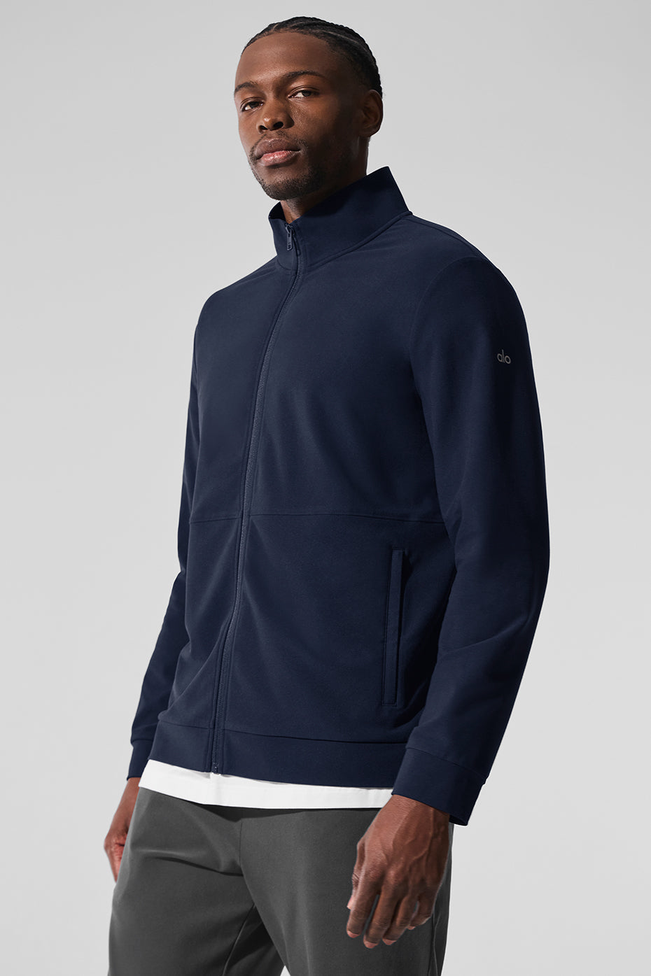 Haut Zippé À Col Montant Conquer Max - Navy