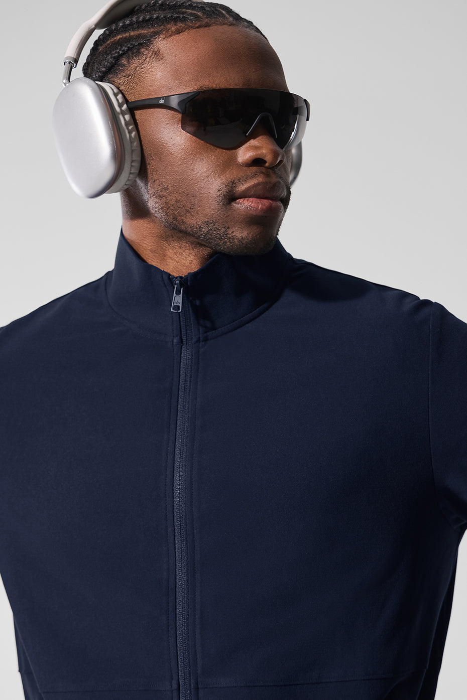 Haut Zippé À Col Montant Conquer Max - Navy