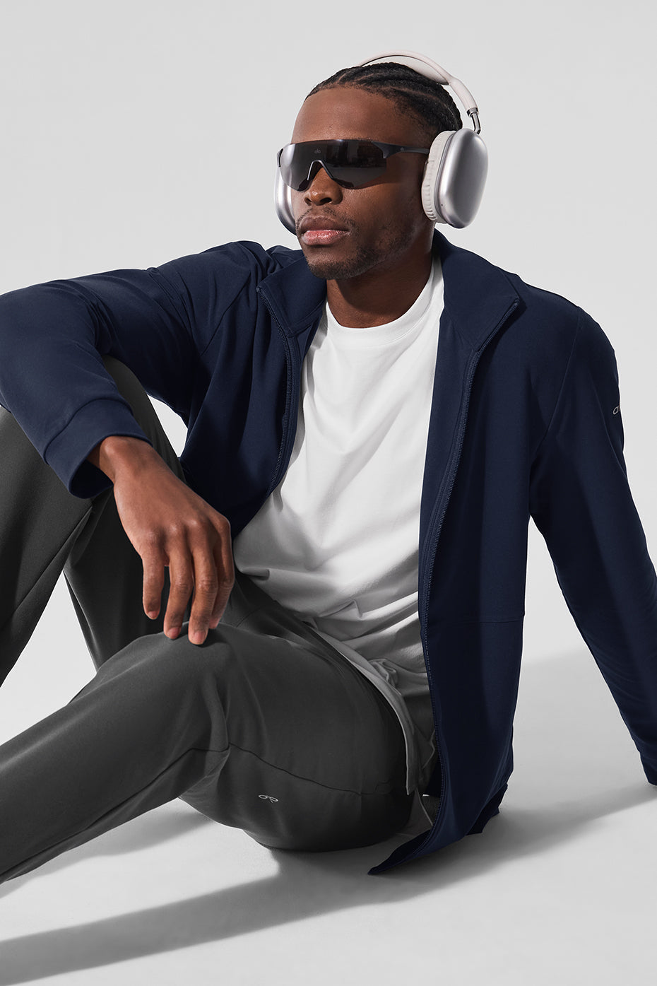Haut Zippé À Col Montant Conquer Max - Navy