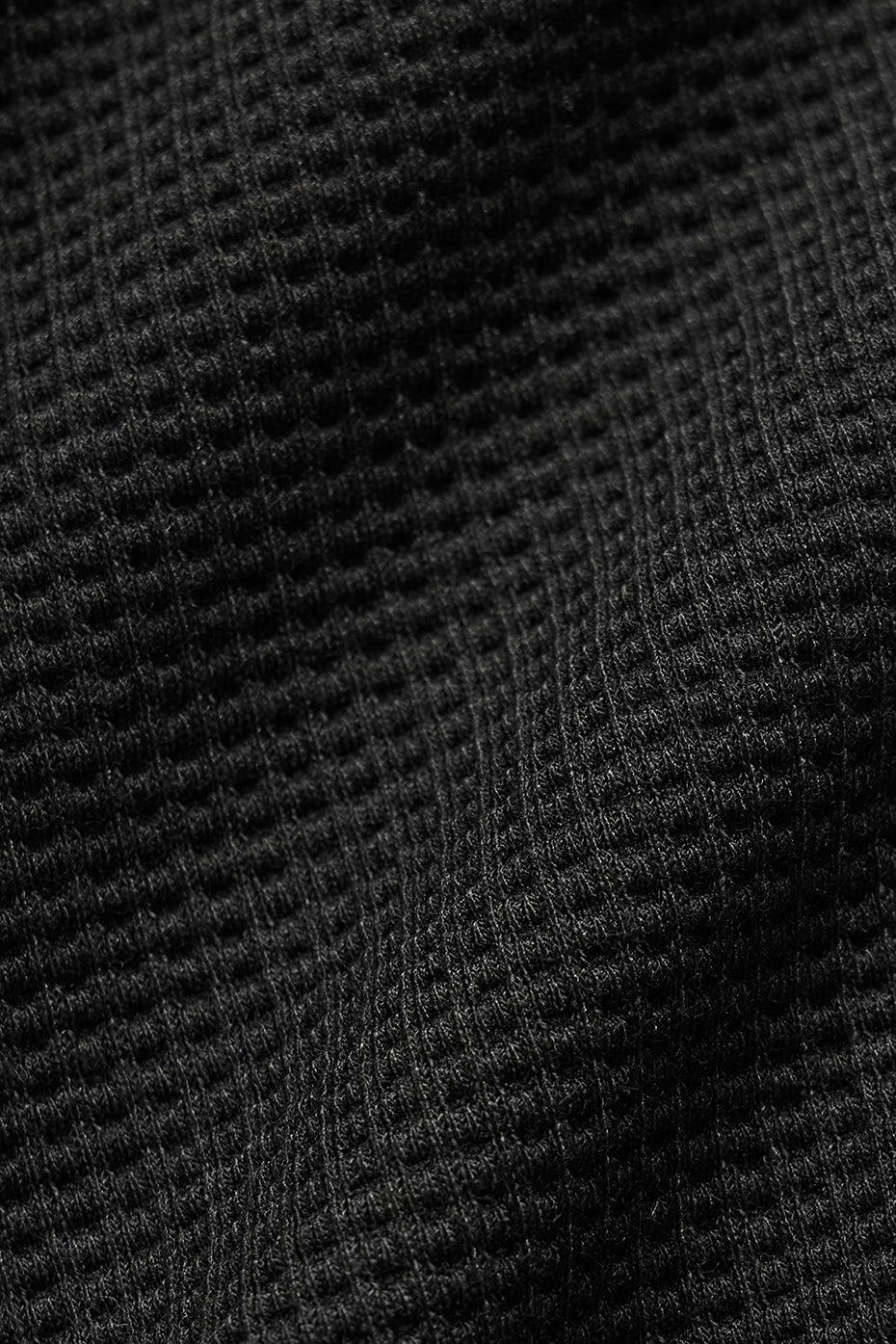 Sweat À Capuche Gaufré Lounge - Noir