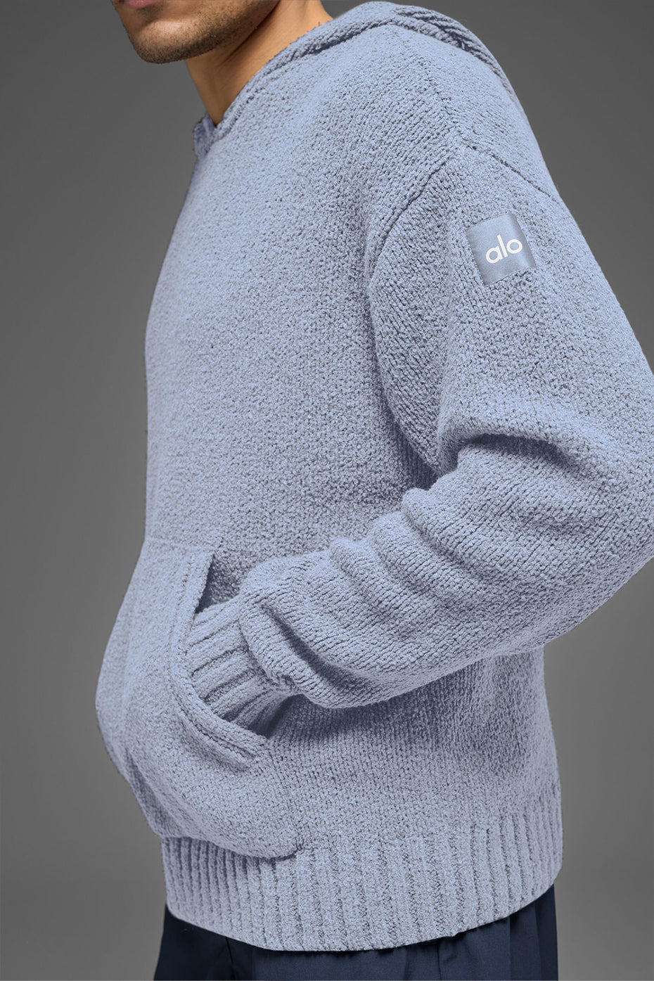 Sweat À Capuche En Maille Texturée - Winter Frost