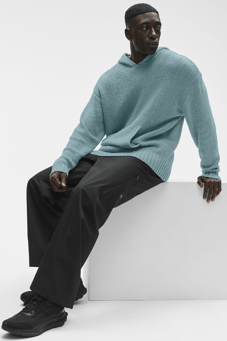 Sweat À Capuche En Maille Texturée - Desert Sage