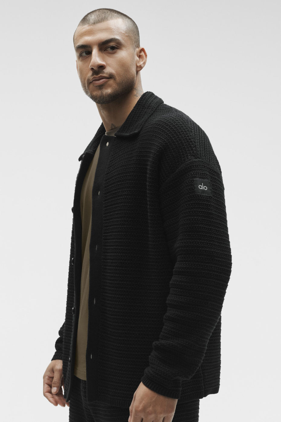 Chemise Manches Longues En Maille Shift - Noir