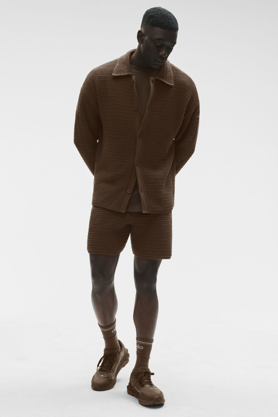 Chemise Manches Longues En Maille Shift - Espresso