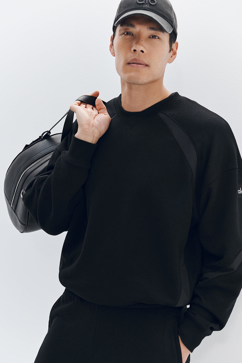 Sweat-Shirt Col Ras-Du-Cou Field - Noir
