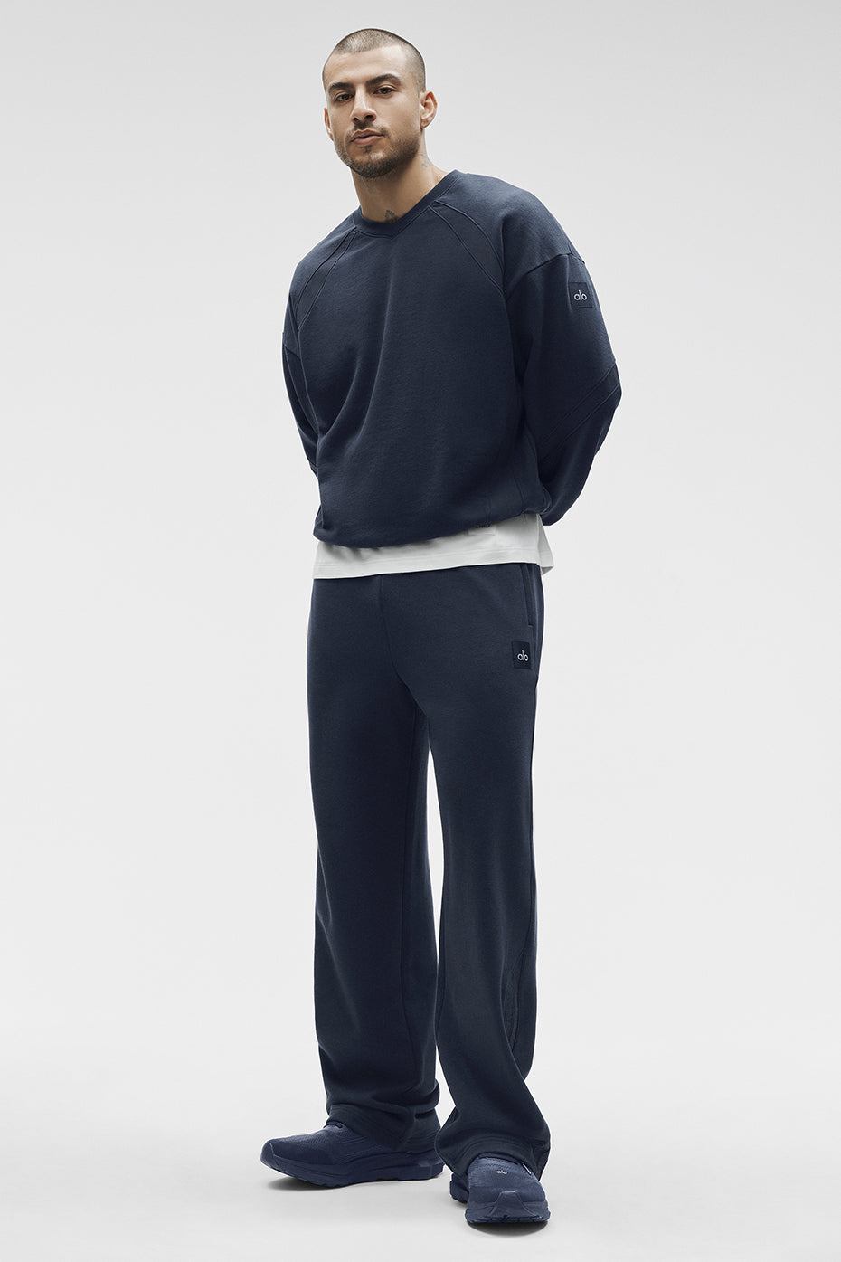 Sweat-Shirt Col Ras-Du-Cou Field - Navy