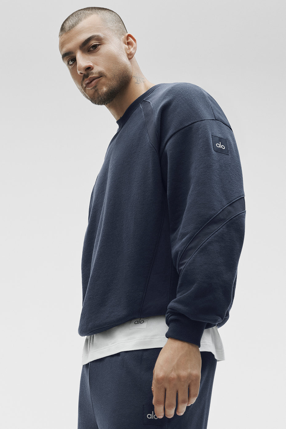 Sweat-Shirt Col Ras-Du-Cou Field - Navy