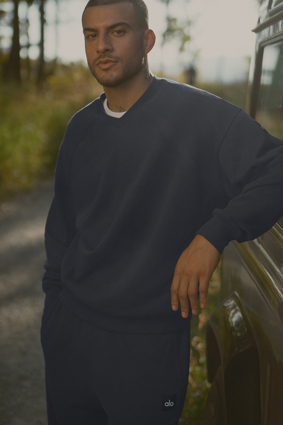 Sweat-Shirt Col Ras-Du-Cou Field - Navy
